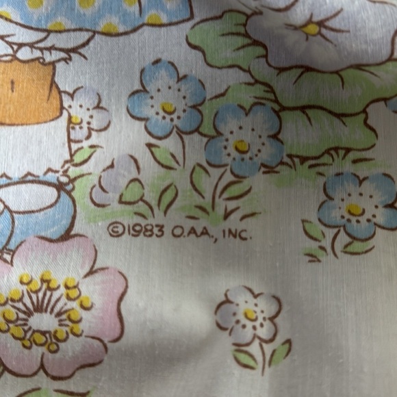 Vintage 1983 twin size Cabbage Patch Kids flat bed sheet - Picture 7 of 7